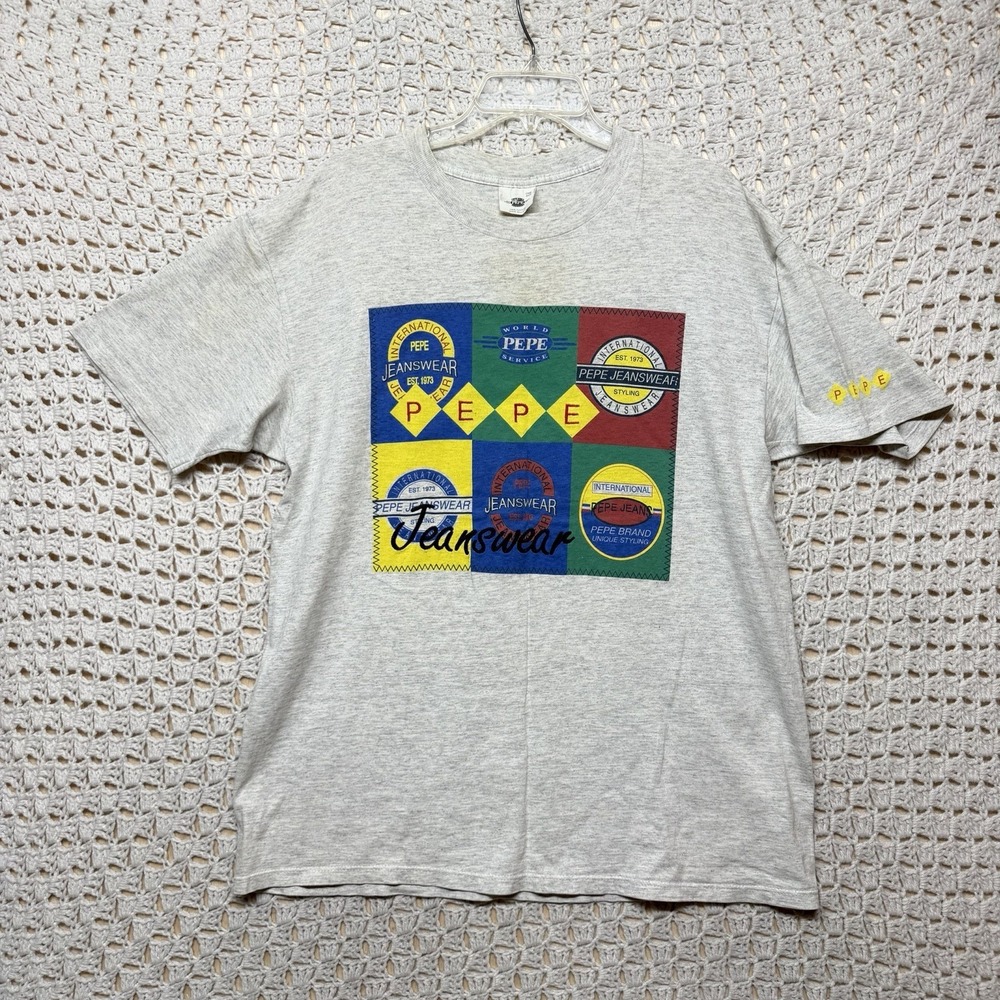vintage 90s Pepe Jeanswear T-Shirt Unisex One Size‎ Single Stitch USA Made